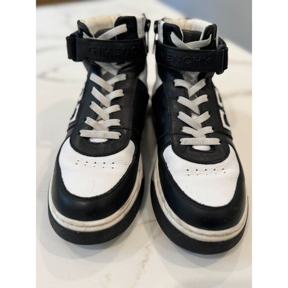 Givenchy Kids 4G High-Top Sneakers in Black/White Size 34 - Picture 2 of 11